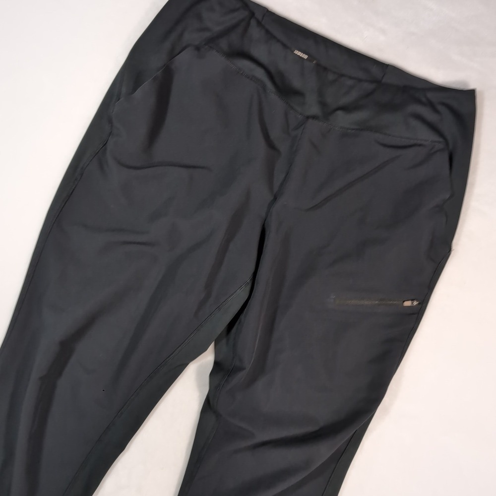 REI Co-op Active Pants Women XL Black Hiking Running Tapered‎ Activewear Stretch